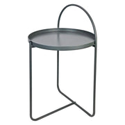 Set di 4 Tavolini Arky 41x41x66cm In Metallo Grigio Scuro