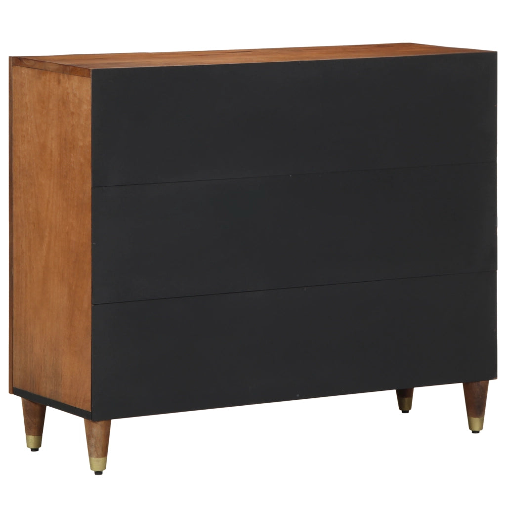 Sideboard 90x33x75 cm in legno massello di mango