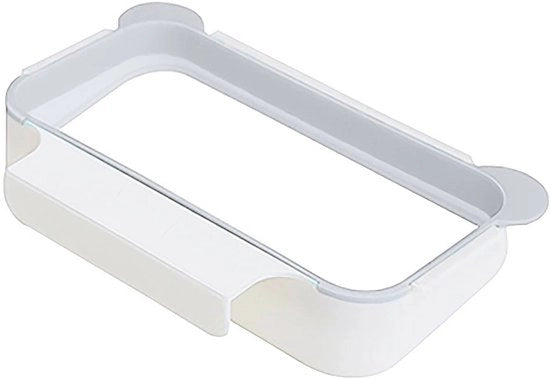 Supporto per sacchi della spazzatura appeso - Supporto sacchi della spazzatura in forma di panda - Scaffale multifunzionale per ripostiglio - Adatto per cucina, camera da letto, soggiorno - Grigio