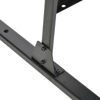 Paravento da Esterno in Acciaio con Motivi a Salice e 2 Piedini, 122x45x198 cm, Nero