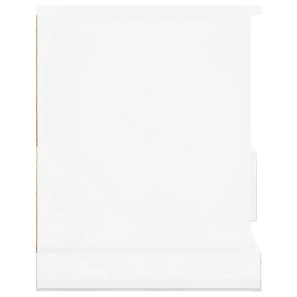 Mobile Porta TV-Mobile per TV-Credenza TV Bianco Lucido 93x35,5x45 cm Legno Multistrato