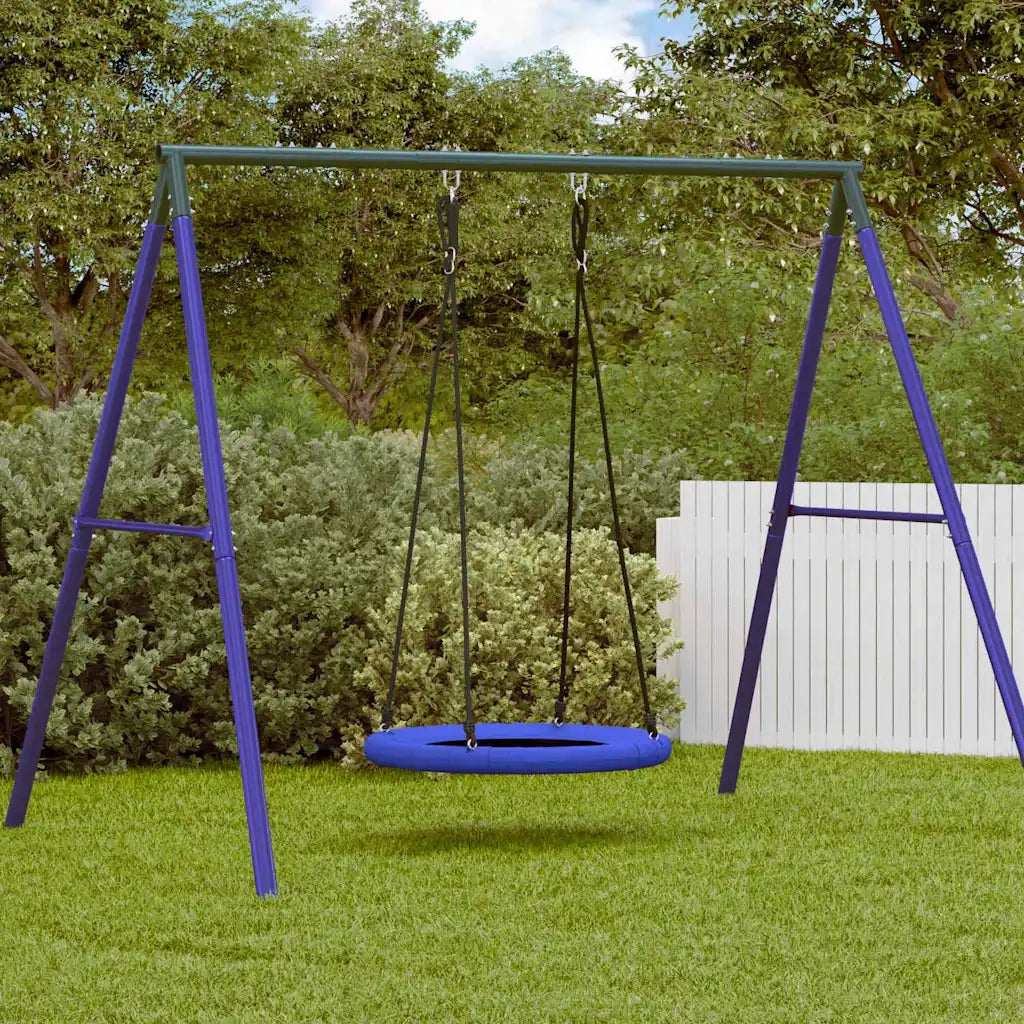 Altalena a nido Blu 100 x 100 x 180 cm Plastica 42009054