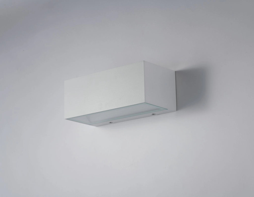 APPLIQUE BIEMISSIONE LED TWIN BIANCA 18W 2150LM CCT 3000K / 4000K IP54 22X8,5X10,3CM