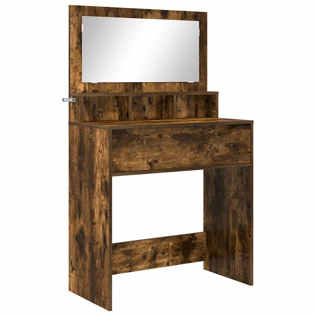 Tavoli da Trucco per Camera da Letto con cassetto Rovere fumé