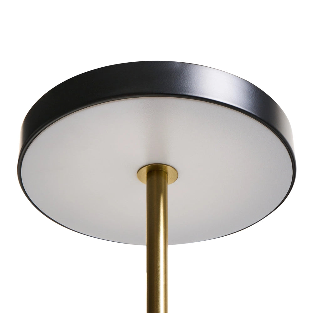 Lampada da tavolo a LED con base in metallo con dimmer nero in stile moderno