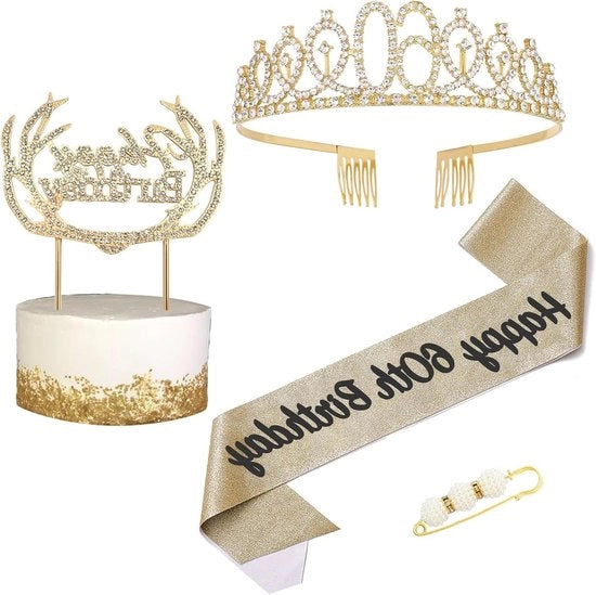 Corona di Strass per Festa di Compleanno - Regalo di Compleanno per Donna 60 anni
