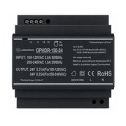 Alimentatore Trasformatore Da Guida Barra DIN 150W, 6 Moduli, Serie HDR-150, Disponibili DC 12V 24V (DC 24V)