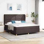 Letto con molle e materasso Grigio Scuro 90x190 cm Tessuto 3340833
