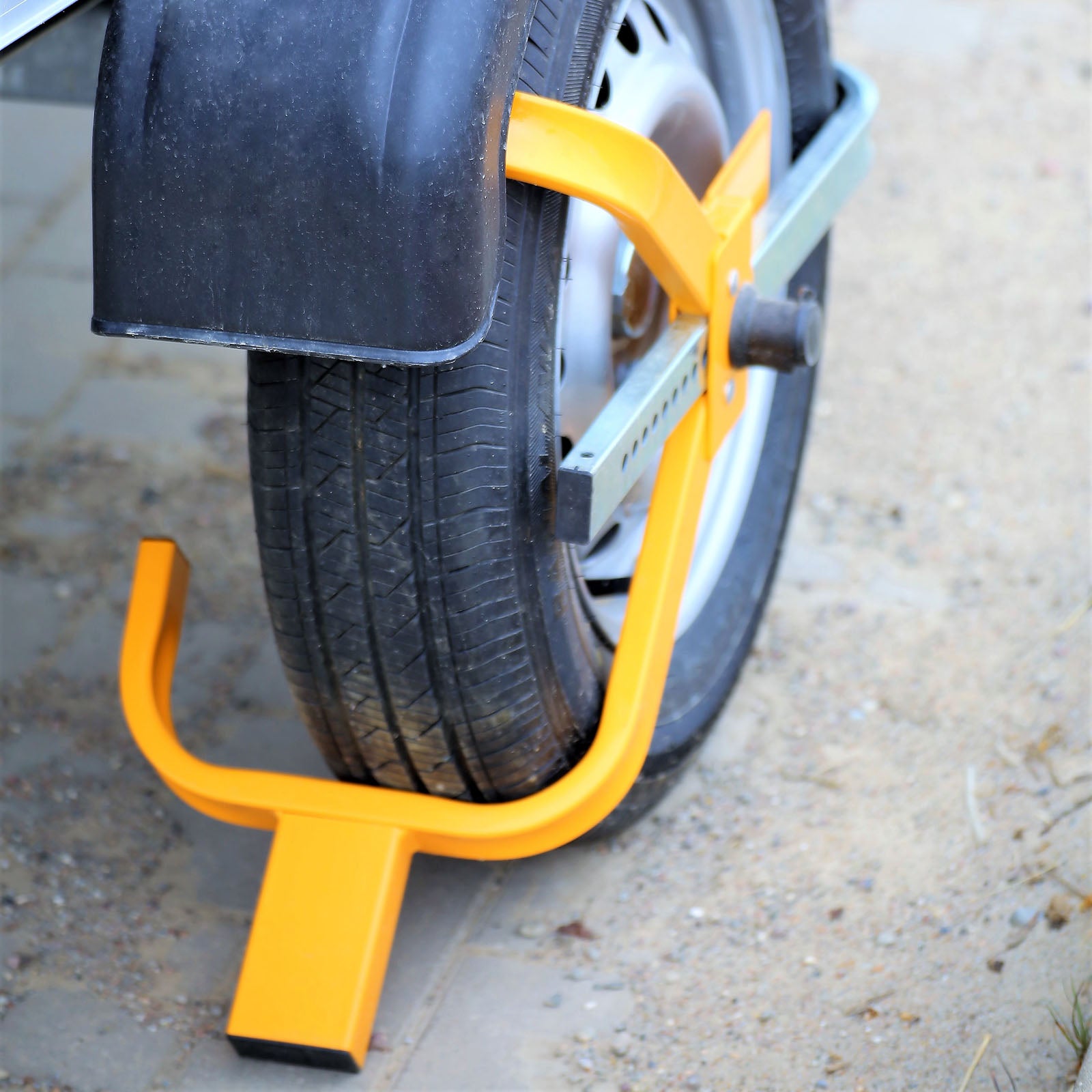 Artiglio blocca ruota Serratura e 2 chiavi per pneumatici da 225 mm e ruote 13-15″ Ganascia