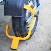 Artiglio blocca ruota Serratura e 2 chiavi per pneumatici da 225 mm e ruote 13-15″ Ganascia