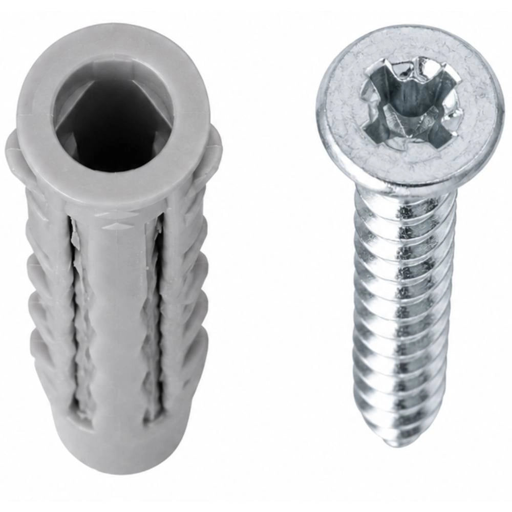 Tasselli universali in nylon ncv 6x30 con vite tsp 4,5x40 confezione 100 pz