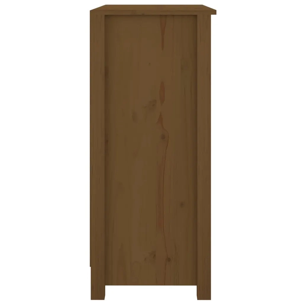 Credenza Marrone 70x35x80 cm in Legno Massello di Pino 813767
