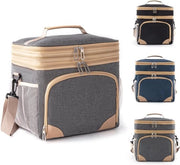 Cofri isolanti per trasporto alimenti, 15 L, borsa picnic, borsa pranzo, borsa termica