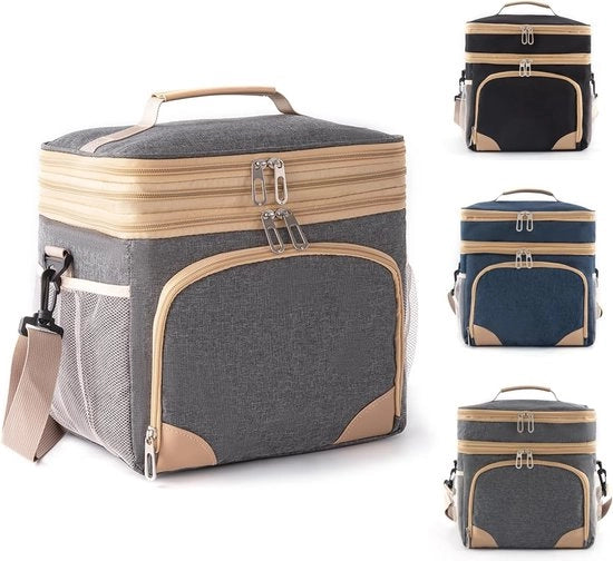 Cofri isolanti per trasporto alimenti, 15 L, borsa picnic, borsa pranzo, borsa termica