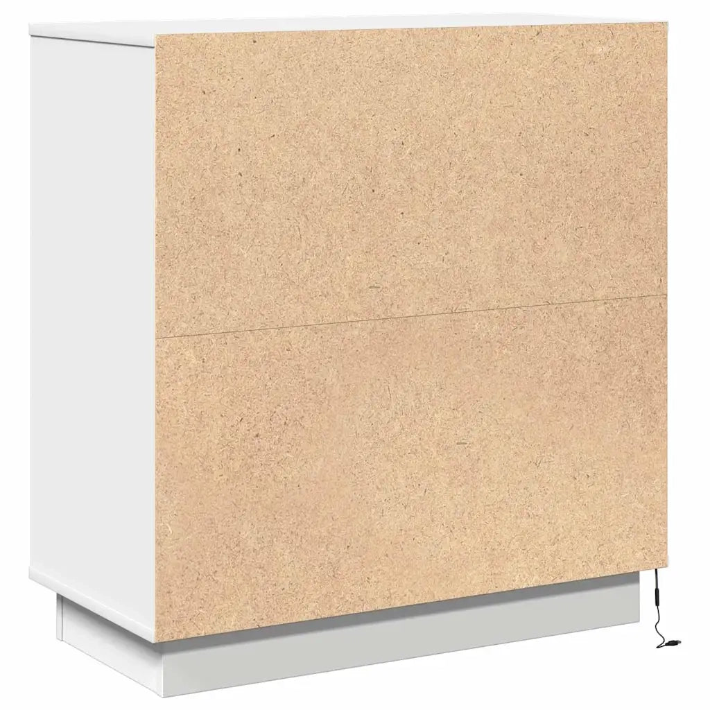 Comodino | Armadio da Notte | Mobiletto da notte Bianco 71 x 34,5 x 75 cm Legno multistrato