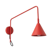 Applique NOX 1 rosso con interruttore
