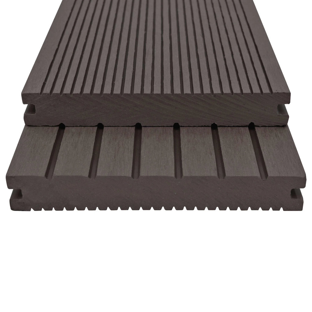 Pavimento da Deck 60 pcs Marrone Scuro WPC