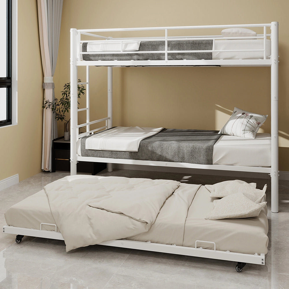 Letto metallico Twin Over Twin - Xylo - senza rete necessaria, sicuro