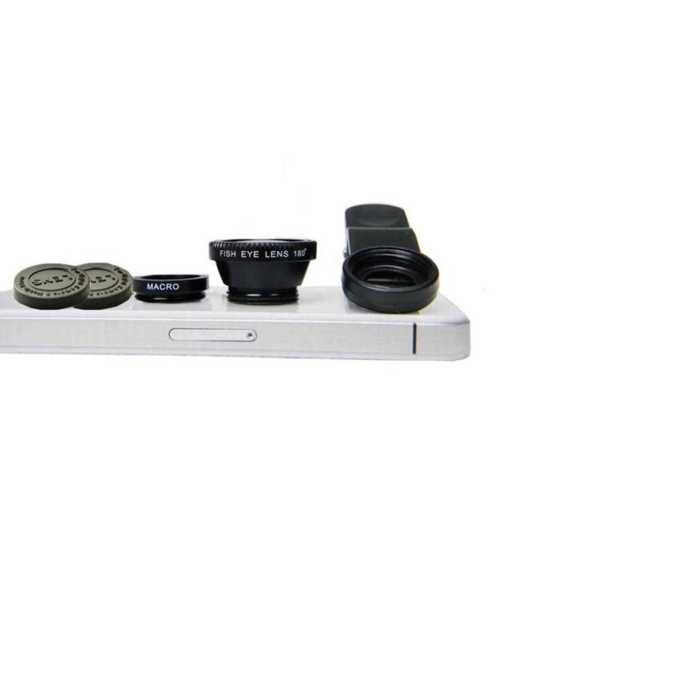 Trade Shop - Set Obbiettivi Smartphone Fotocamera Smartphone Fisheye Macro Photo Wx018 -
