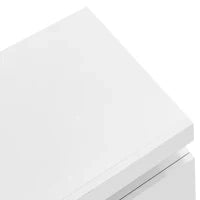 Mobile TV Moderno Lucido con LED a 16 Colori, 3 Cassetti, Apertura Silenziosa e Fluida, 160x39x42 cm, Bianco