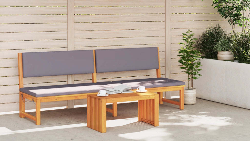 Tavolino da caffÃ¨ 70x35x35 cm Legno Massello Acacia