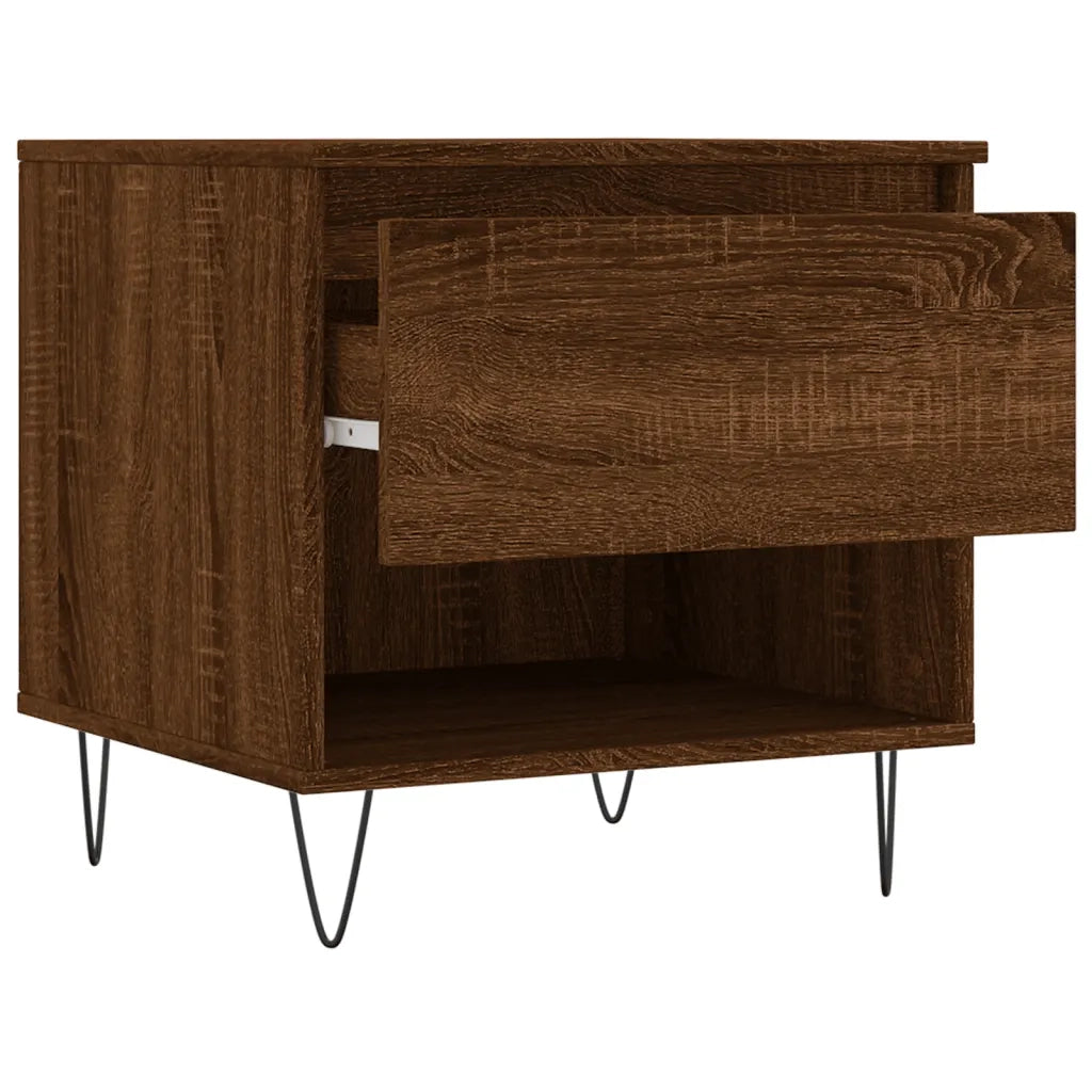 2 pz Tavolini salotto | Tavolino da caff¨¨ | Tavolino da Soggiorno Rovere Marrone 50x46x50 Legno Multistrato