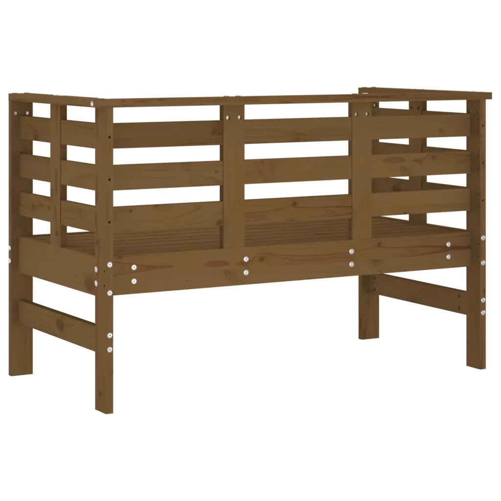 Panca da Giardino-Sgabello-Panca da esterno Ambra 111,5x53x71 cm Legno Massello di Pino