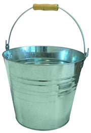 UTILIA SECCHIO IN LAMIERA ZINCATA lt. 8
