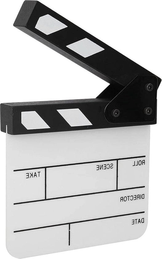 Tela da Clapboard Acrilica per Proprietà di Scena - Tavola di Controllo Bianco e Nero PAV1BWE3S