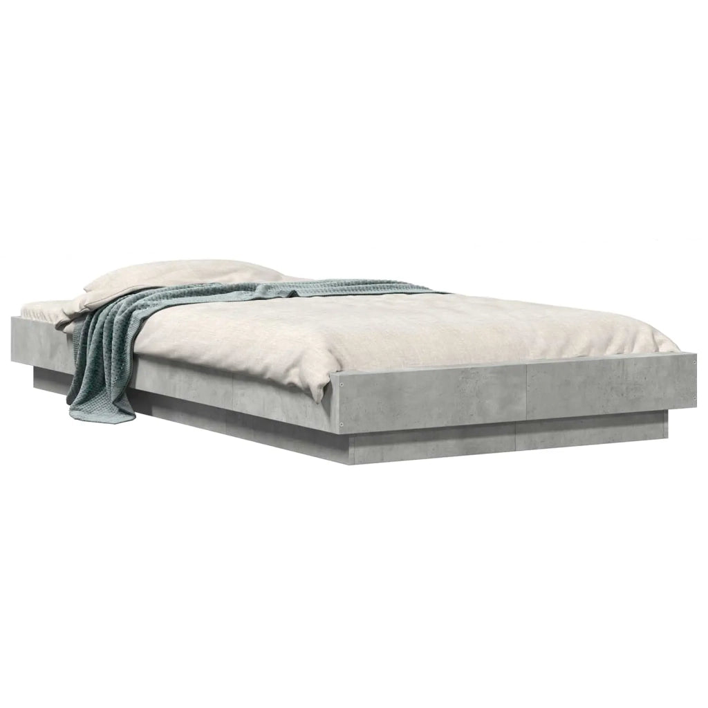 Struttura letto a pavimento Grigio Cemento 80 x 210 cm 3429704