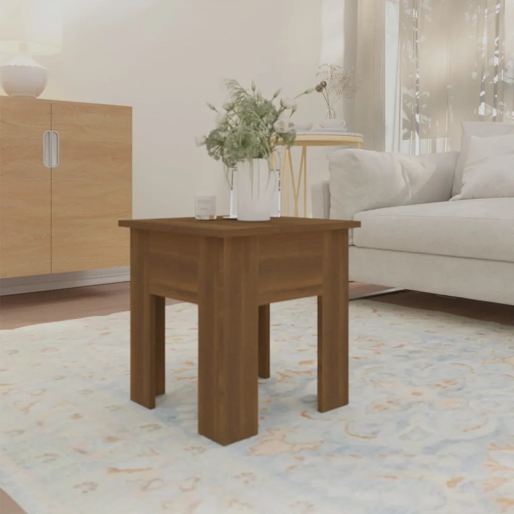Tavolino da Salotto Rovere Marrone 40x40x42 cm in Truciolato cod mxl 23790