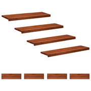 Tappeti per scale 8 pz 100 x 25 x 2 cm Marrone 3446295