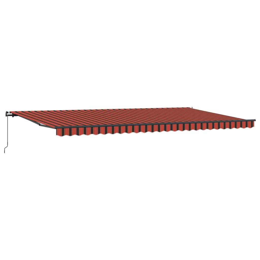 Tenda Retrattile arancione e marrone 600 × 300 cm 3331593