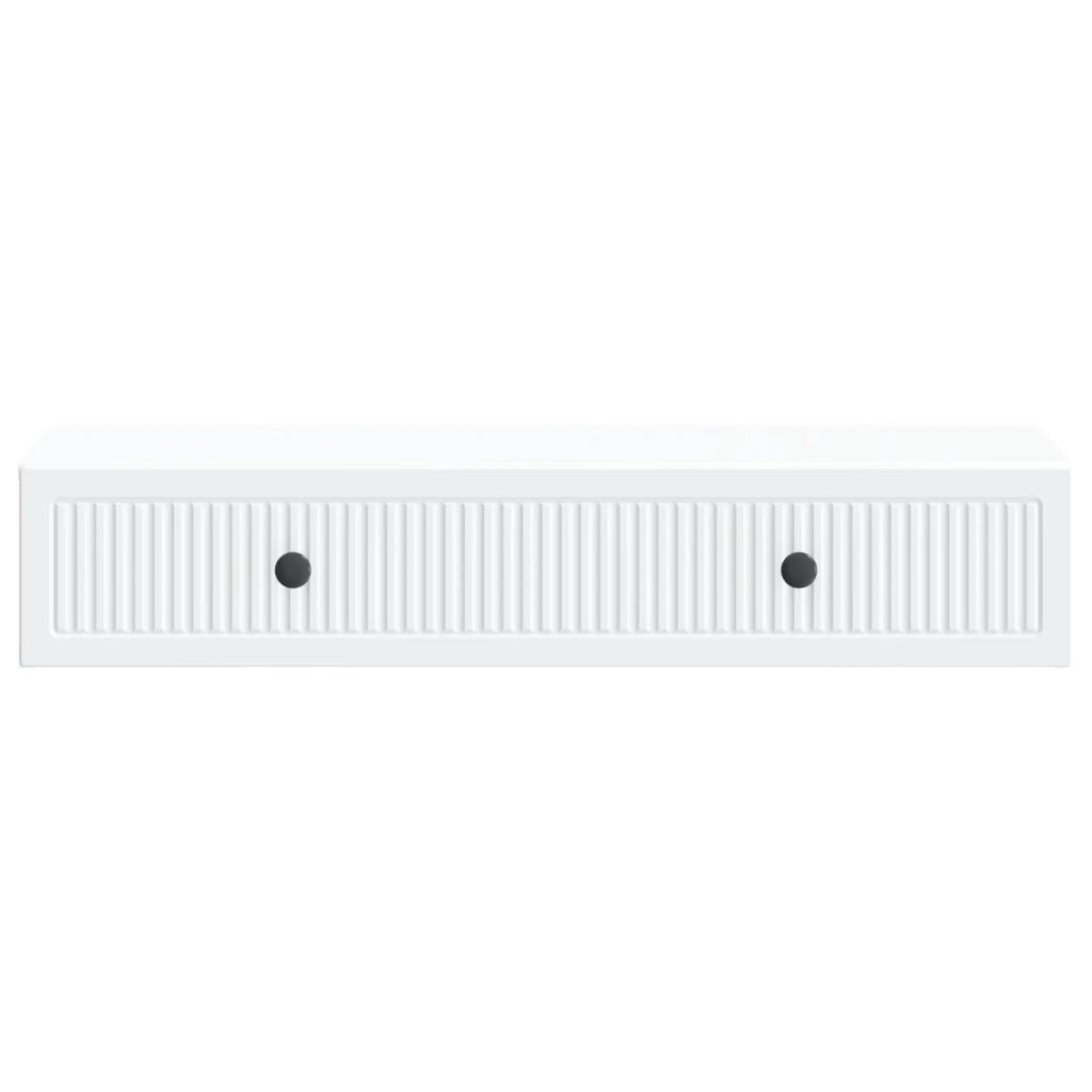 Tavolino da Parete Laterale Bianco 87,5 x 34,5 x 17 cm 897985