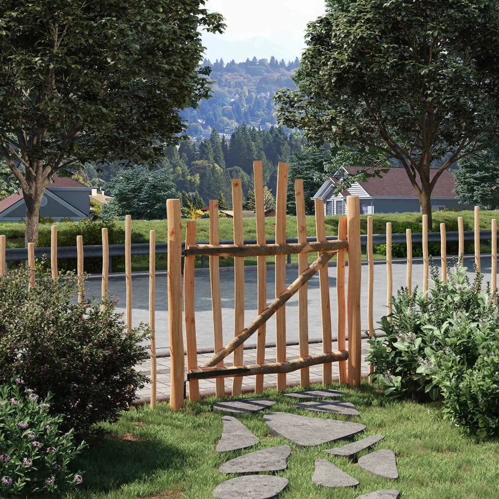 Cancello della recinzione arcuato 100 x 120 cm