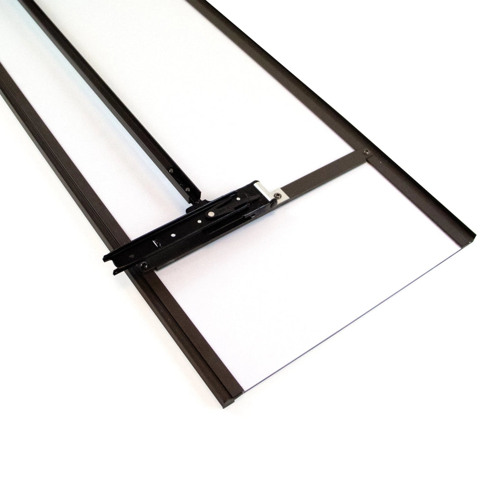 Specchio Estraibile per Armadio 34x100 cm Emuca Grigio Metallizzato