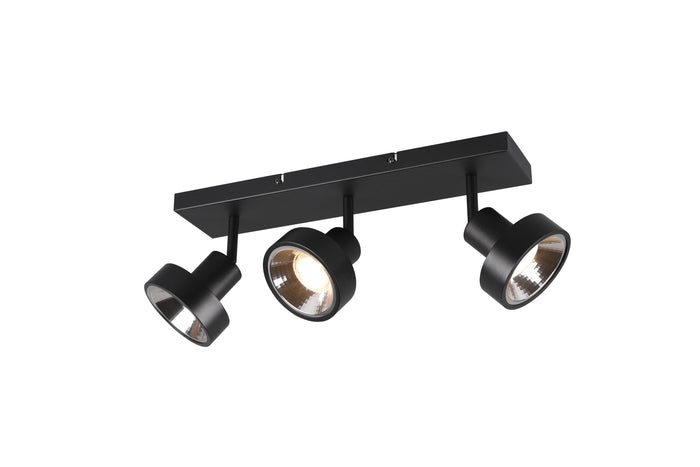 Faretto da Interno a LED in Metallo Nero Opaco