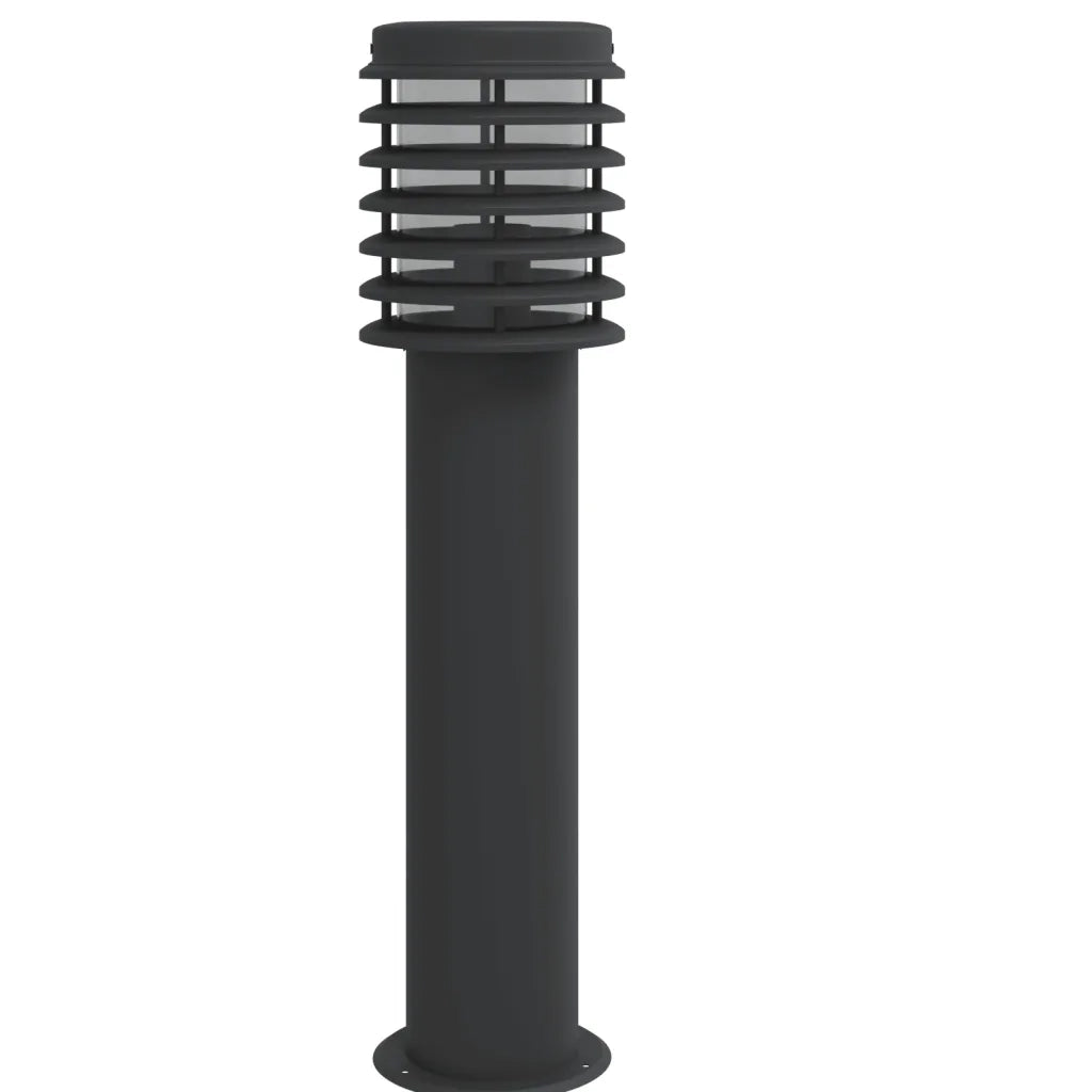 Lampade da Terra per Esterni con Presa 3 pz Nere 60 cm Acciaio 4006378