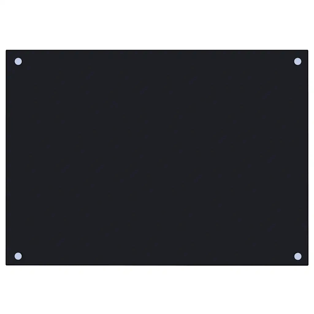 Paraschizzi per Cucina-Protezione parete cucina Nero 70x50 cm in Vetro Temperato