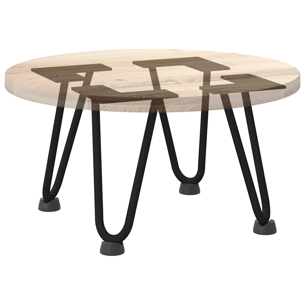 Set di 4 gambe a forcina moderne per tavolino da caffè 20 x 12 x 12 cm con piedini regolabili in acciaio massiccio nero 02_0056711