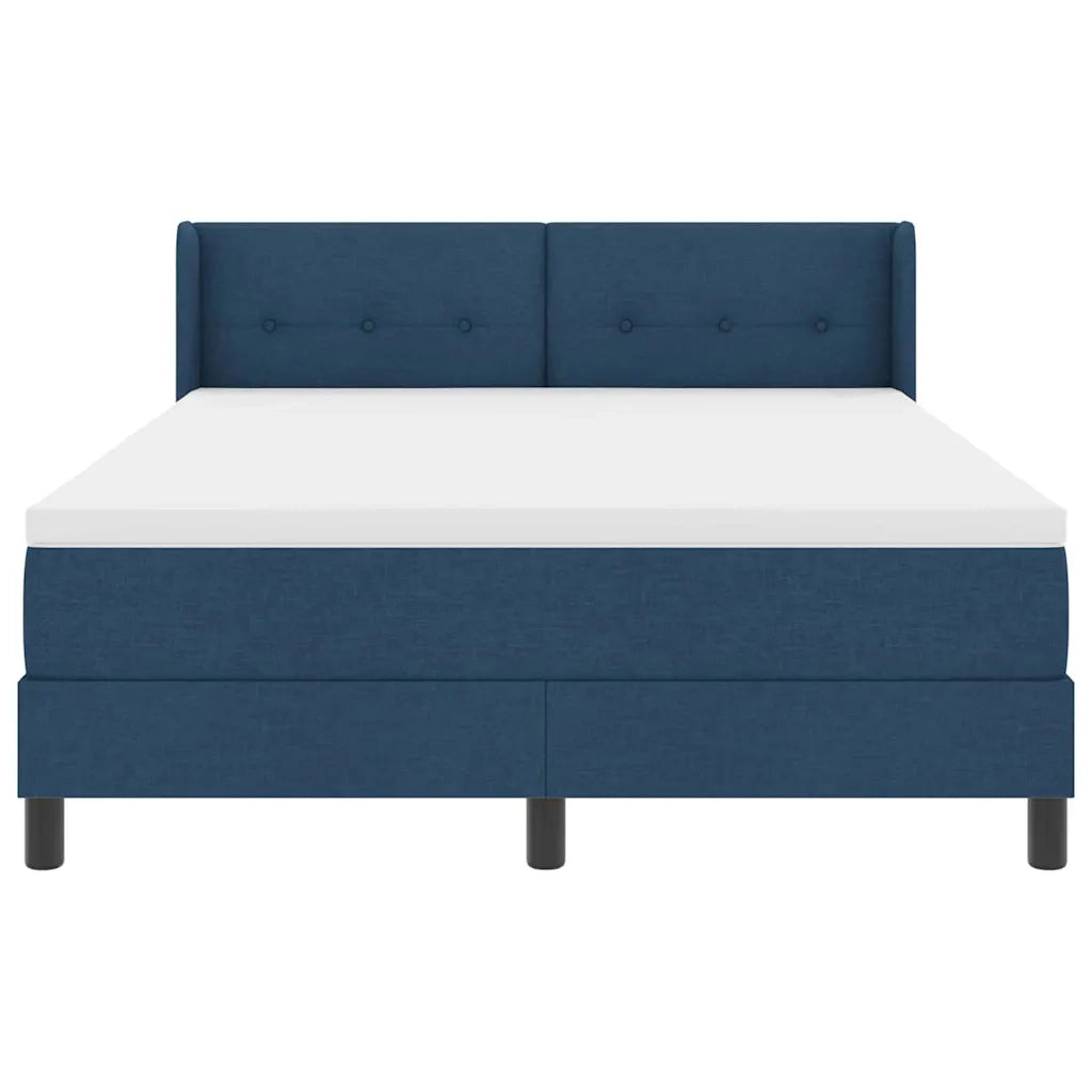 Letto a molle con testiera Blu 200 x 160 cm Tessuto 3341117