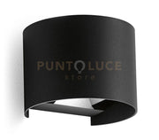GES873N- APPLIQUE IN ALLUMINIO E VETRO COLORE NERO LED 4000K 450LM 2X5W BIEMISSIONE