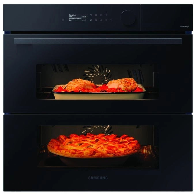 Samsung NV7B5760WBK-U5 Forno Elettrico Multifunzione da incasso a Vapore Dual Cook Flex Steam Classe energetica A+ 40 Programmi Frittura ad Aria WiFi 59,5 cm Nero