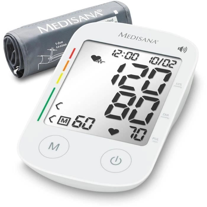 Sfigmomanometro parlante - MEDISANA - BU 535 - 6 lingue - Schermo grande - digit XXL - Misurazione aritmie - 240 Memorie