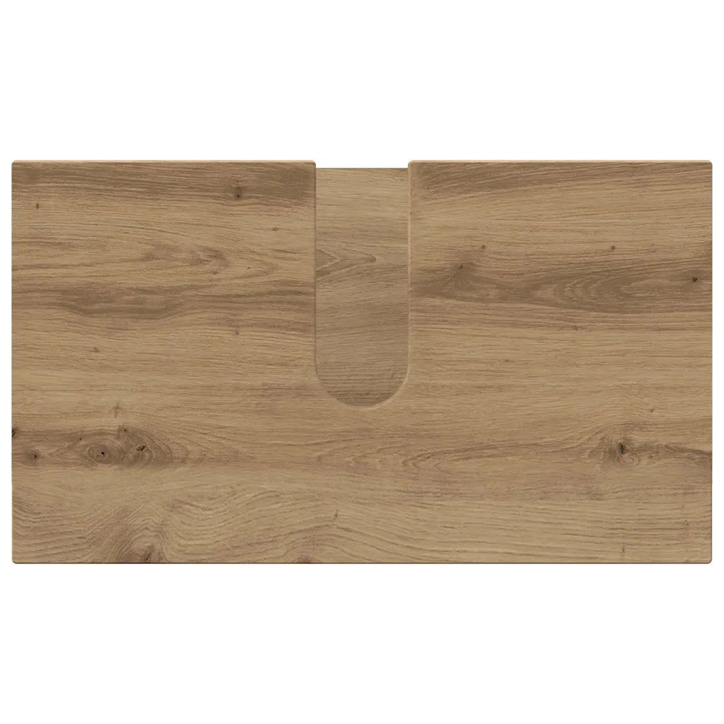 Set di mobili per il bagno con porta 4 pcs Rovere artigianale 3392982