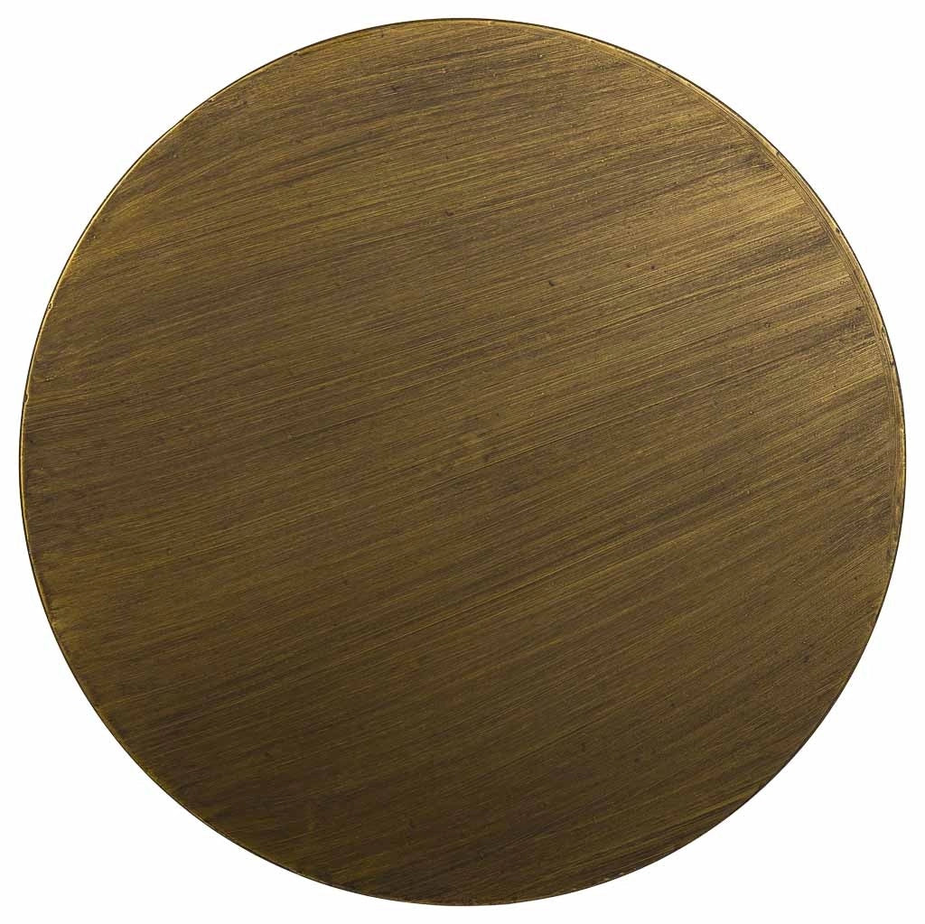 Tavolino in metallo dorato 50x50x66h