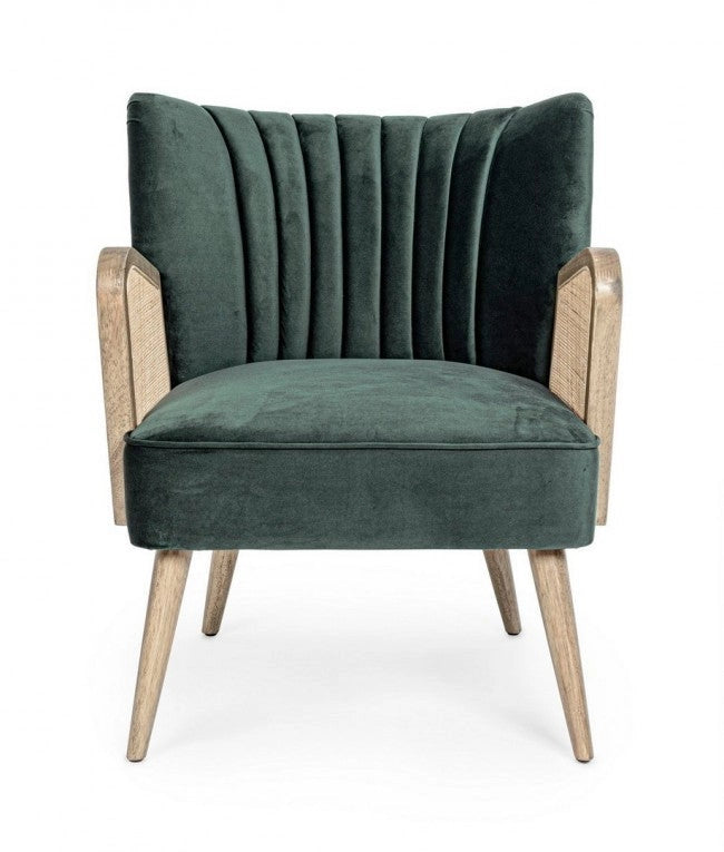 Poltrona Virna Verde in Legno