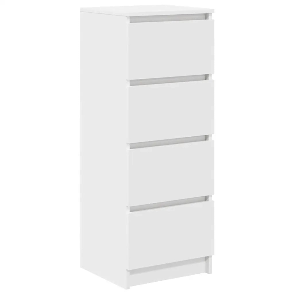 Credenza Bianca 37,5x35x99 cm in Legno Multistrato 861697