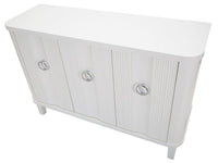 Mobile Shine 120x84x40 cm in Legno MDF e Metallo Bianco