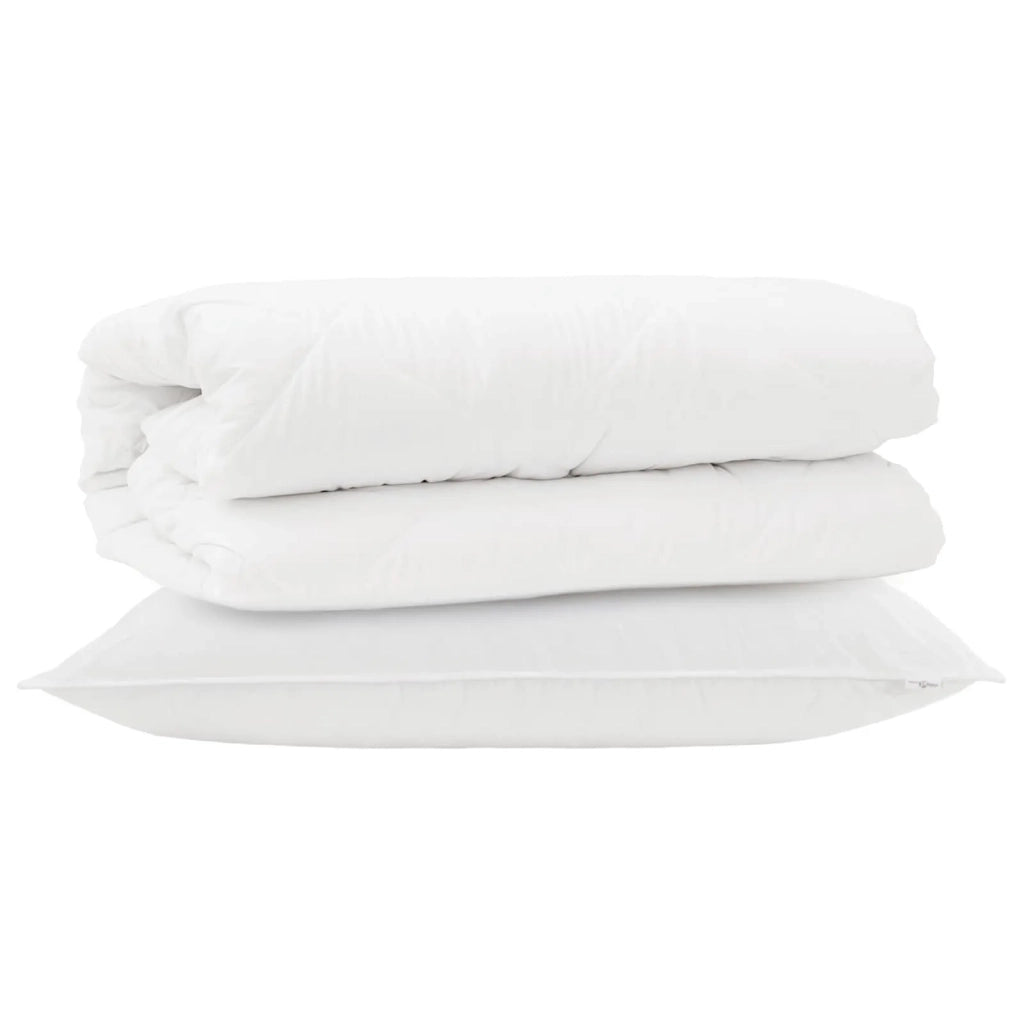 Set di Piumoni con cuscino 2 pcs Bianco Microfibra 3376825